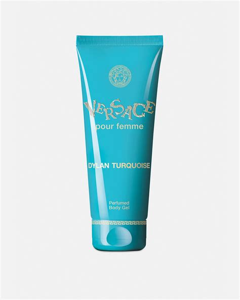 versace turquoise body lotion.